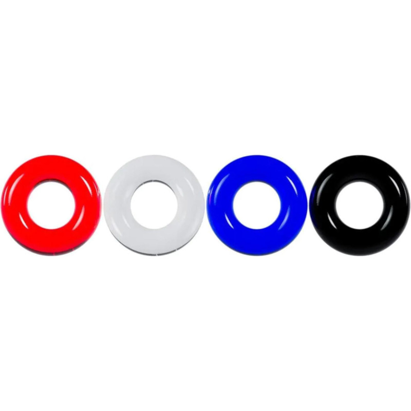 Levelz Cockring Set of 4 - Multicolor
