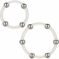 Calexotics Steel Beaded Silicone Ring Set