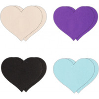 Ns Novelties Pasties Heart I Assort 4 Pair