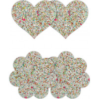 Ns Novelties Pasties Heart & Flower 2 Pair