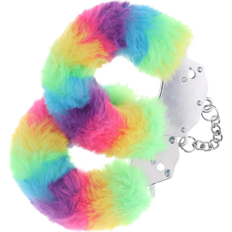 Ouch! Heavy-duty Fluffy Handcuffs - Multicolor 1