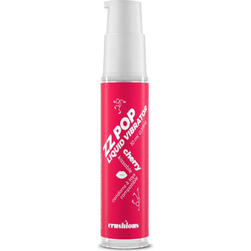 Crushious ZZ POP LIQUID VIBRATOR CHERRY AROMA 10ML