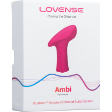 Lovense Ambi - ar lietotni vadāms platvirsmas vibrators lodīte - rozā