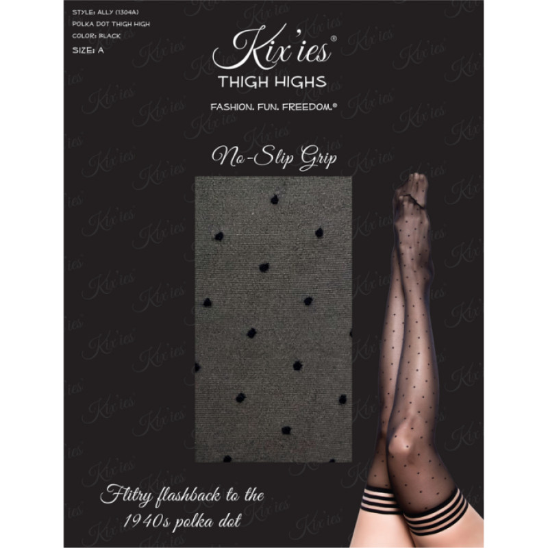 Kixies Ally - Augšstilba augstumā - D - Melns