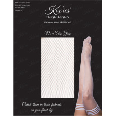 Kixies Sammy - Thigh High - D - White