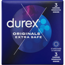 Durex Originals Extra Safe - prezervatīvi - 3 gabali