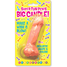 Little Genie Productions Super Fun Big Penis - Candle - Pink