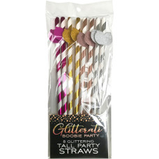 Little Genie Productions Glitterati - Boobie Tall Party Straws