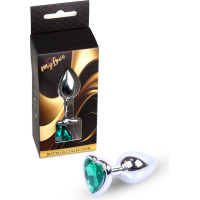 Mylove Toys - Jewellery Silver  Heart PLUG- Green