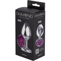 Lola Games Diamond Enlarged Anal Plug Diamond Purple Sparkle XL