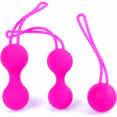 B - Series Heavyfun Kulki-Silicone Kegal Balls Set - Pink