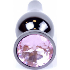B - Series Heavyfun Plug-Jewellery Dark Silver BUTT PLUG- Rose