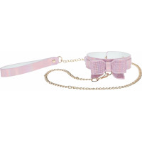 Ouch! Paris Collection - Collar with Leash - Pink
