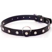 Fetish B - Series - Collar 2 cm silver crystal