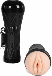 B - Series Power Masturbator-Vibrating Vagina cyber skin- Latarka