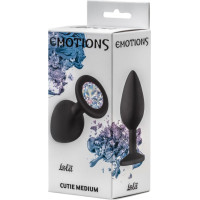 Lola Toys Plug-Anal Plug Emotions Cutie Medium Black Clear crystal