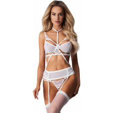 Obsessive Premisis White otwarty komplet 3-częściowy  L/XL