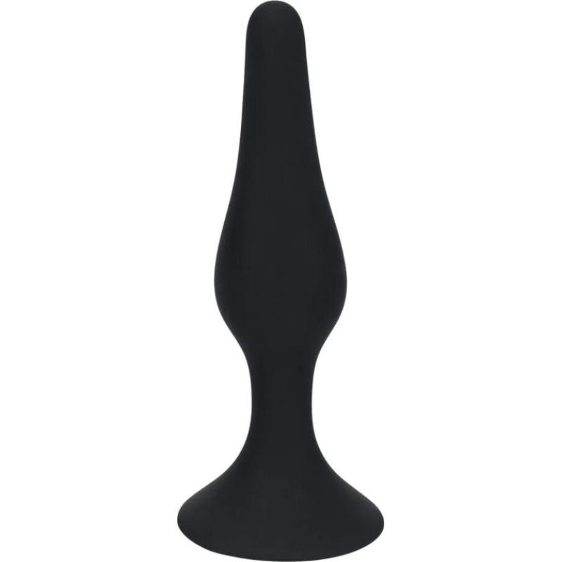 Levelz Slim Silicone Anal Plug - M - Black