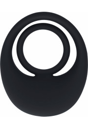Levelz By Shots Vibrējošs šķidra silikona gredzens dzimumloceklim un olbaltumvielām - melns