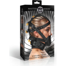 Xr Brands Ошейник с замком и намордником - черный