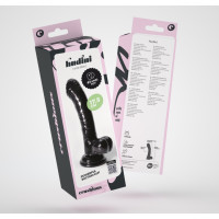 Crushious Hudini - Anālais Dildo Elastīgs Želejveida - 6,9/17,5 cm - Melns