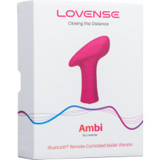 Lovense Ambi — вибратор-пуля с широким покрытием, управляемый через приложение — розовый