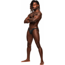 Male Power Micro V stila stringi - S/M - melni
