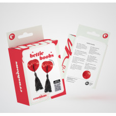 Crushious Bettie Boobs - Borlas para pezones - Rojo/Negro