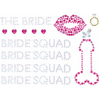 Leg Avenue Bride Squad Adhesive Body Jewels