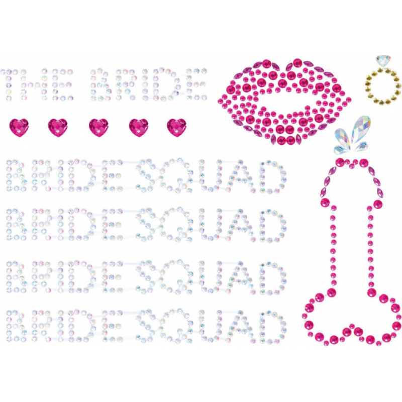 Leg Avenue Bride Squad Adhesive Body Jewels