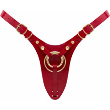 Strap-On-Me LEATHERETTE HARNESS FABULOUS - ONE SIZE - RED GLOSSY