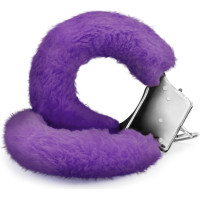 Crushious LOVE CUFFS FURRY HANDCUFFS CRUSHIOUS PURPLE