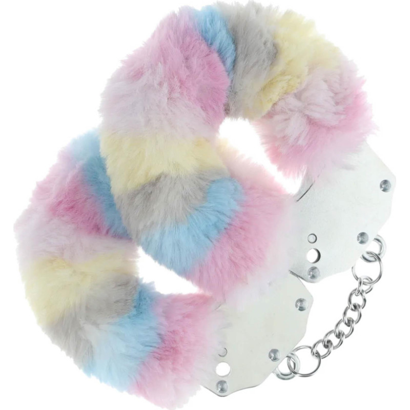 Ouch! Heavy-duty Fluffy Handcuffs - Multicolor 2