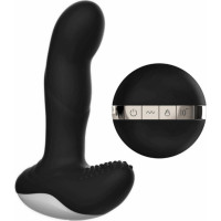 B - Series Fox Wibrator-Silicone Massager USB 7 Function + Pulsator / Heating BLACK
