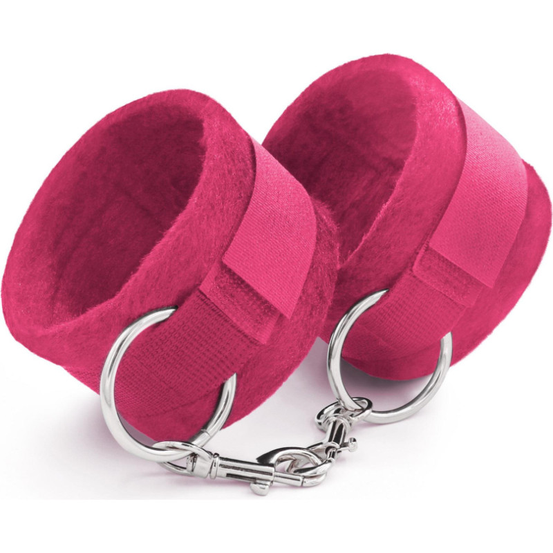 Crushious TOUGH LOVE VELCRO HANDCUFFS WITH EXTRA 40CM CHAIN CRUSHIOUS PINK