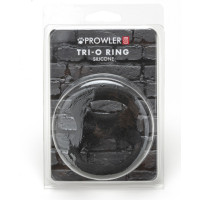 Prowler Red Tri-O silikona gredzens - melns