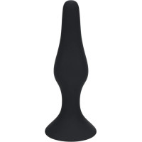 Levelz Slim Silicone Anal Plug - L - Black