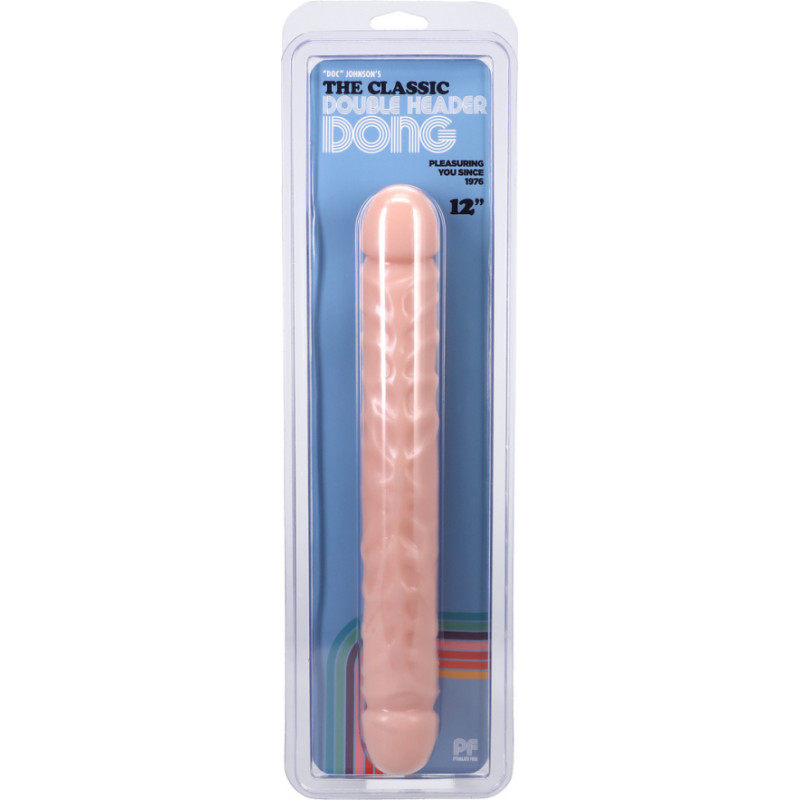 Doc Johnson Jr. Veined Double Header - Dildo with Double Ends - 12 / 30 cm