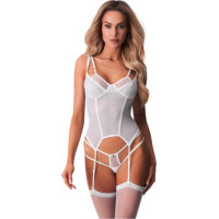 Obsessive Arrowel White gorset biały  L/XL