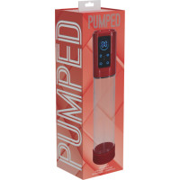 Pumped By Shots MegaLift - automātisks ūdensnecaurlaidīgs dzimumlocekļa pumpis - metāliski sarkans