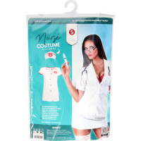 S-Line By Shots Medmāsas kostīms - S/M - balts