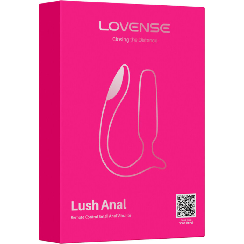 Lovense Lush Anal - Ar Tālvadību Vadāms Mazais Anālais Vibrators - Rozā