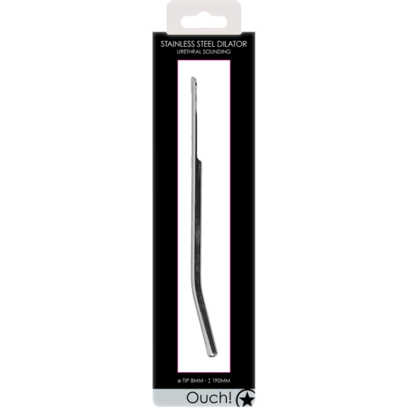 Ouch! By Shots Nerūsējošā tērauda dilatators - 0,3 / 8 mm
