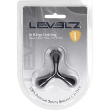 Levelz By Shots Tri O Ergo Silicone Cockring - Black