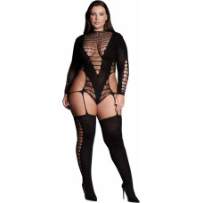 Le Désir Kalyke XXIII - Bodystocking with Turtleneck - Plus Size