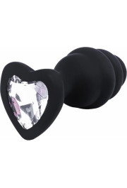 Fantasy BUTT PLUG Black ribbed small