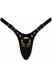 Strap-On-Me LEATHERETTE HARNESS FABULOUS - ONE SIZE - BLACK GLOSSY