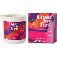 Love To Love LIGHT MY FIRE - MASSAGE CANDLE - MONOI 65G / 2.2OZ.