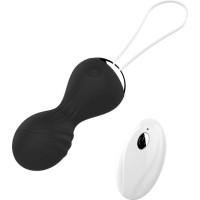 B - Series Magic Kulki-Vibrating Silicone Kegel Balls USB 10 Function / Remote control -Black