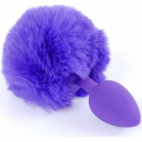 B - Series Heavyfun Plug-Jewellery Silicon PLUG - Bunny Tail - Purple